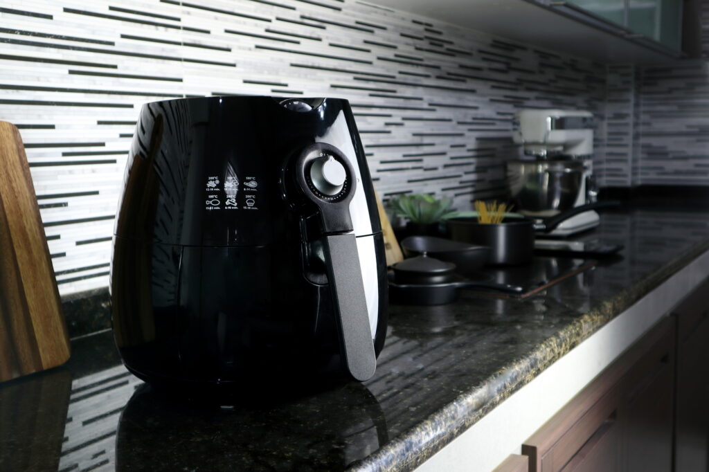 Air fryer on a counter. 