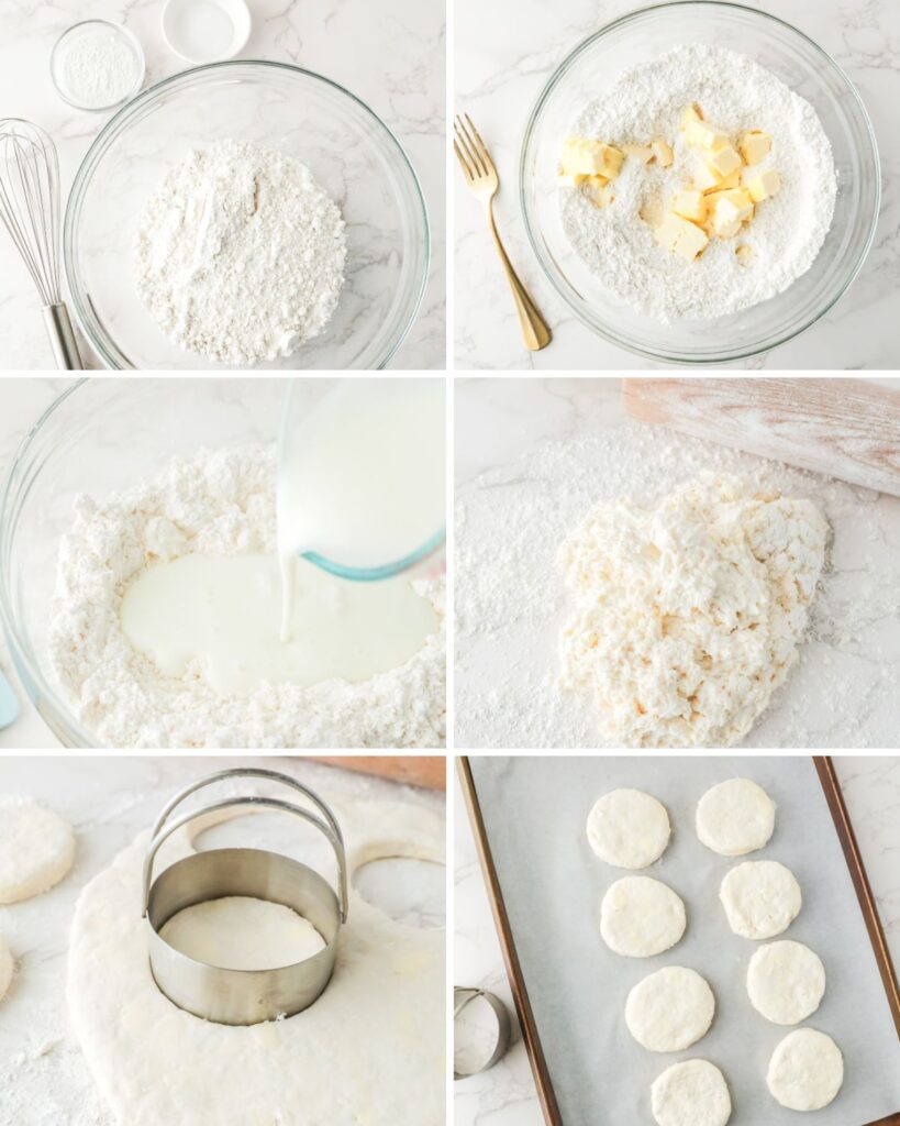 steps for making biscuits